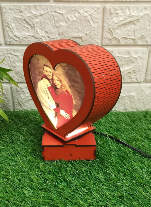 Customised Rotating LED Heart Shaped Lamp