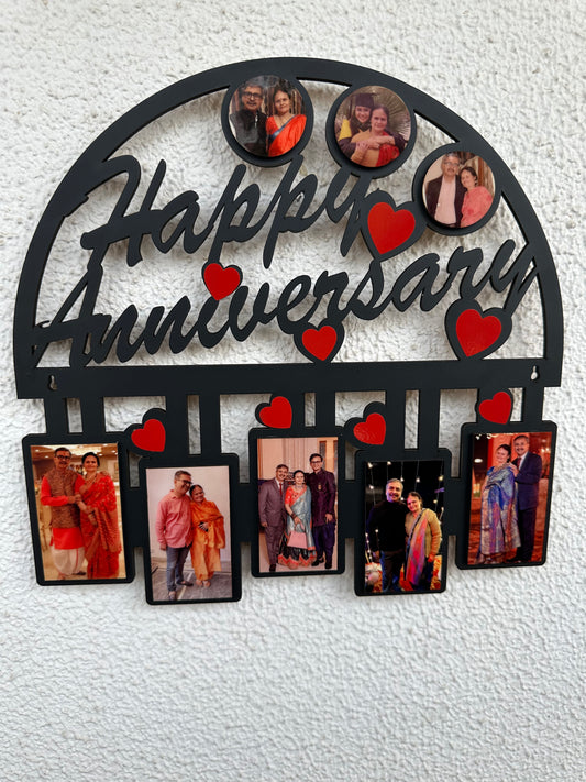 Anniversary MDF Wall Hanging Photo Frame