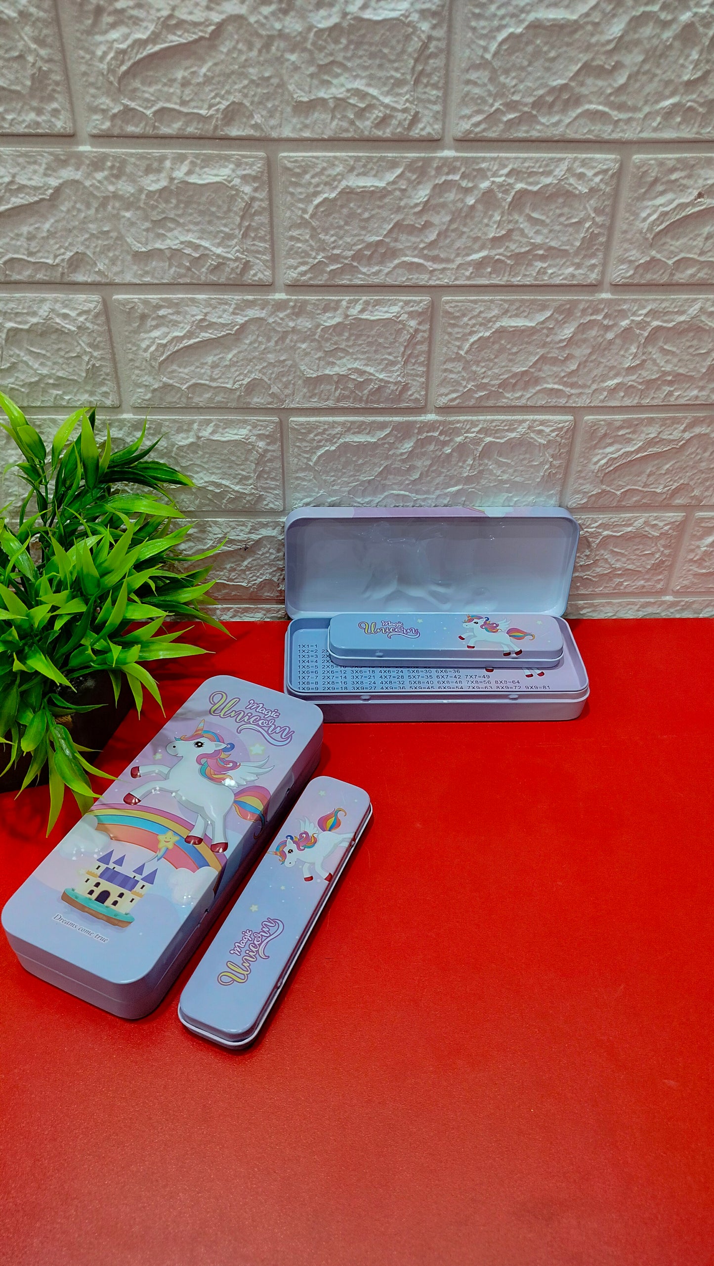 Unicorn Metal Pencil Box