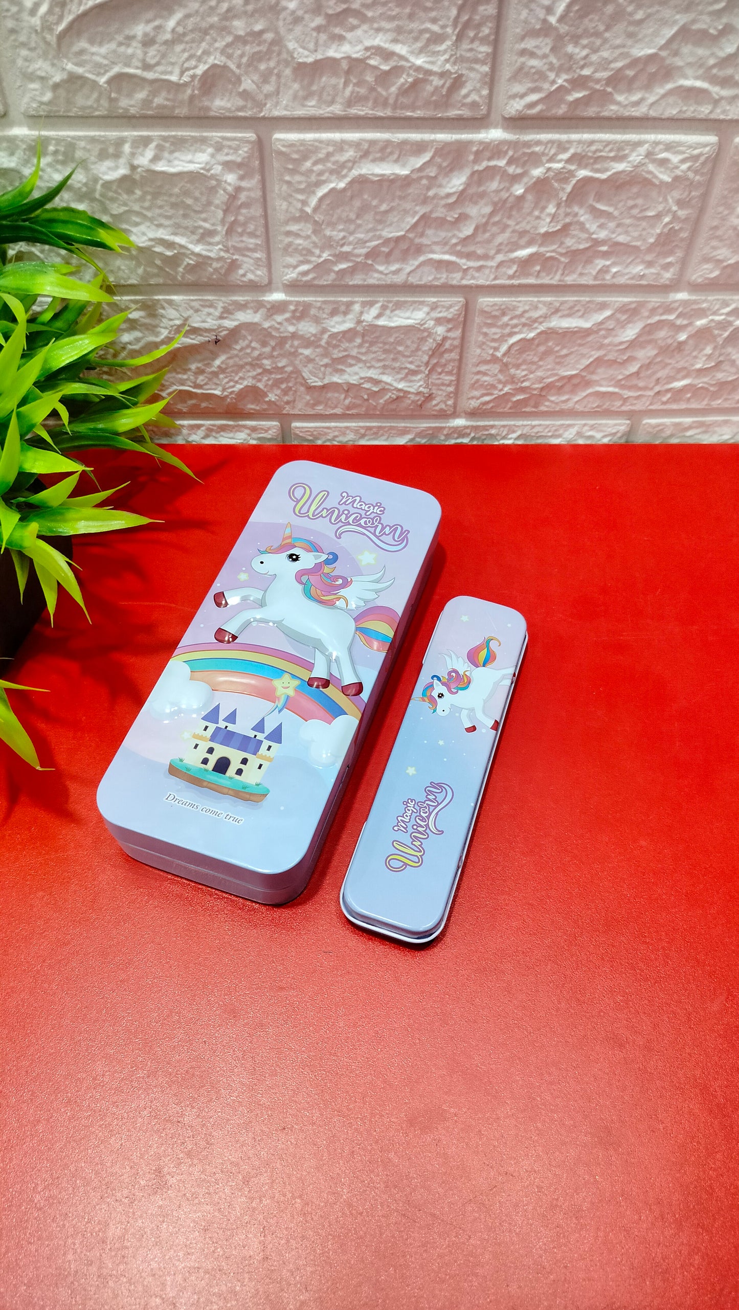 Unicorn Metal Pencil Box