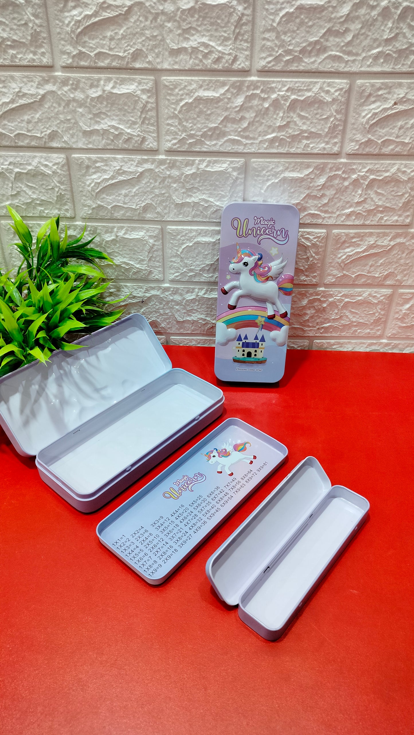 Unicorn Metal Pencil Box