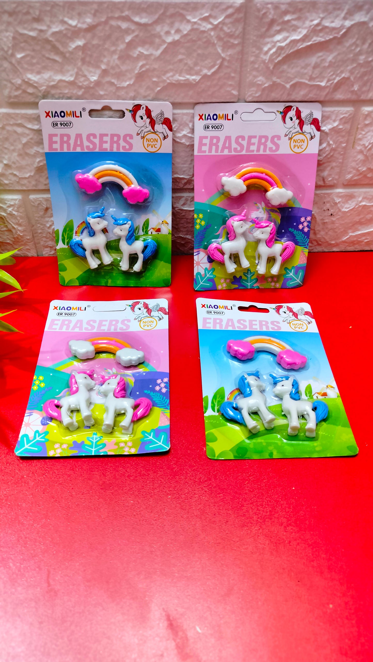 Unicorn Eraser set