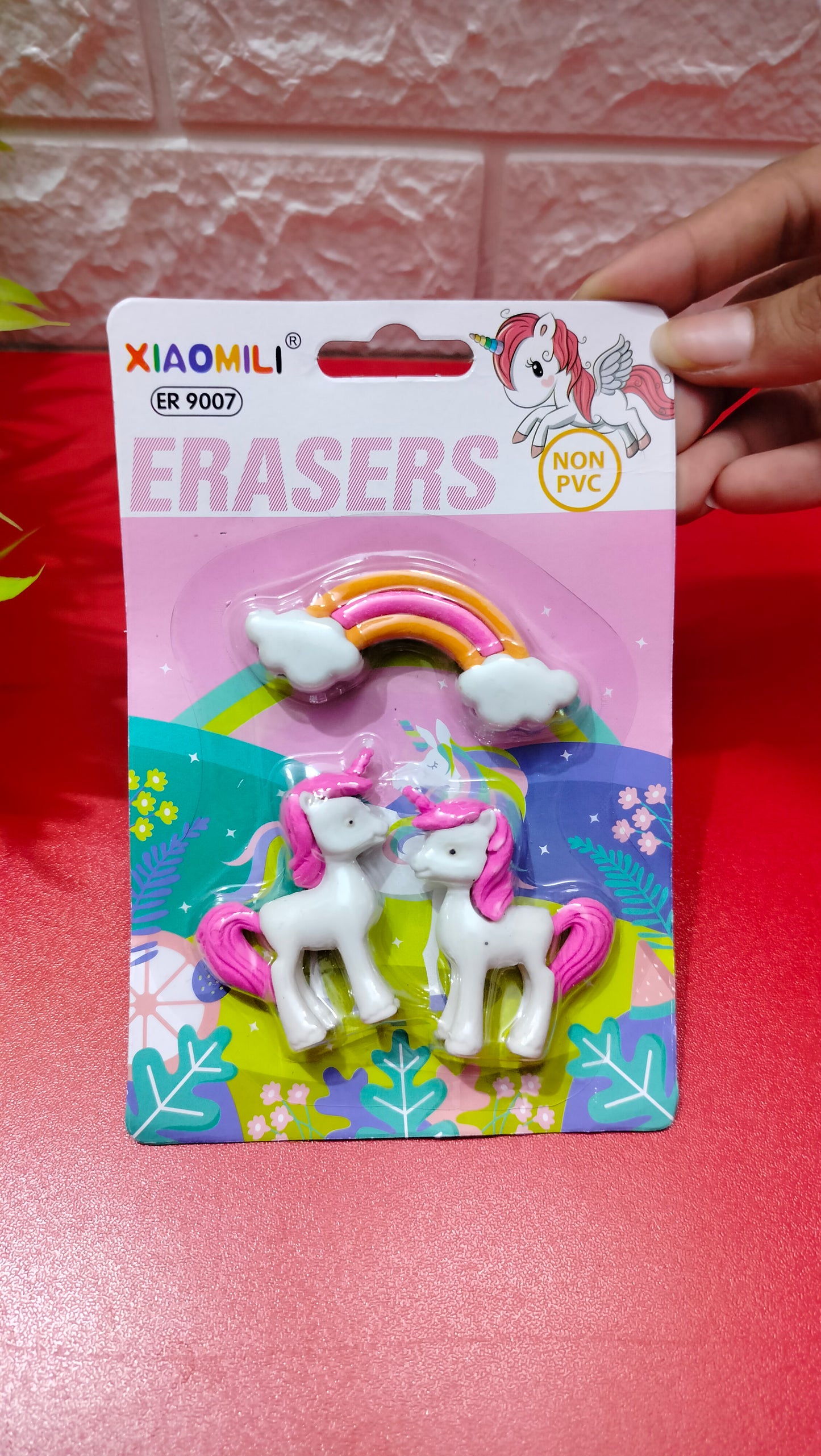 Unicorn Eraser set