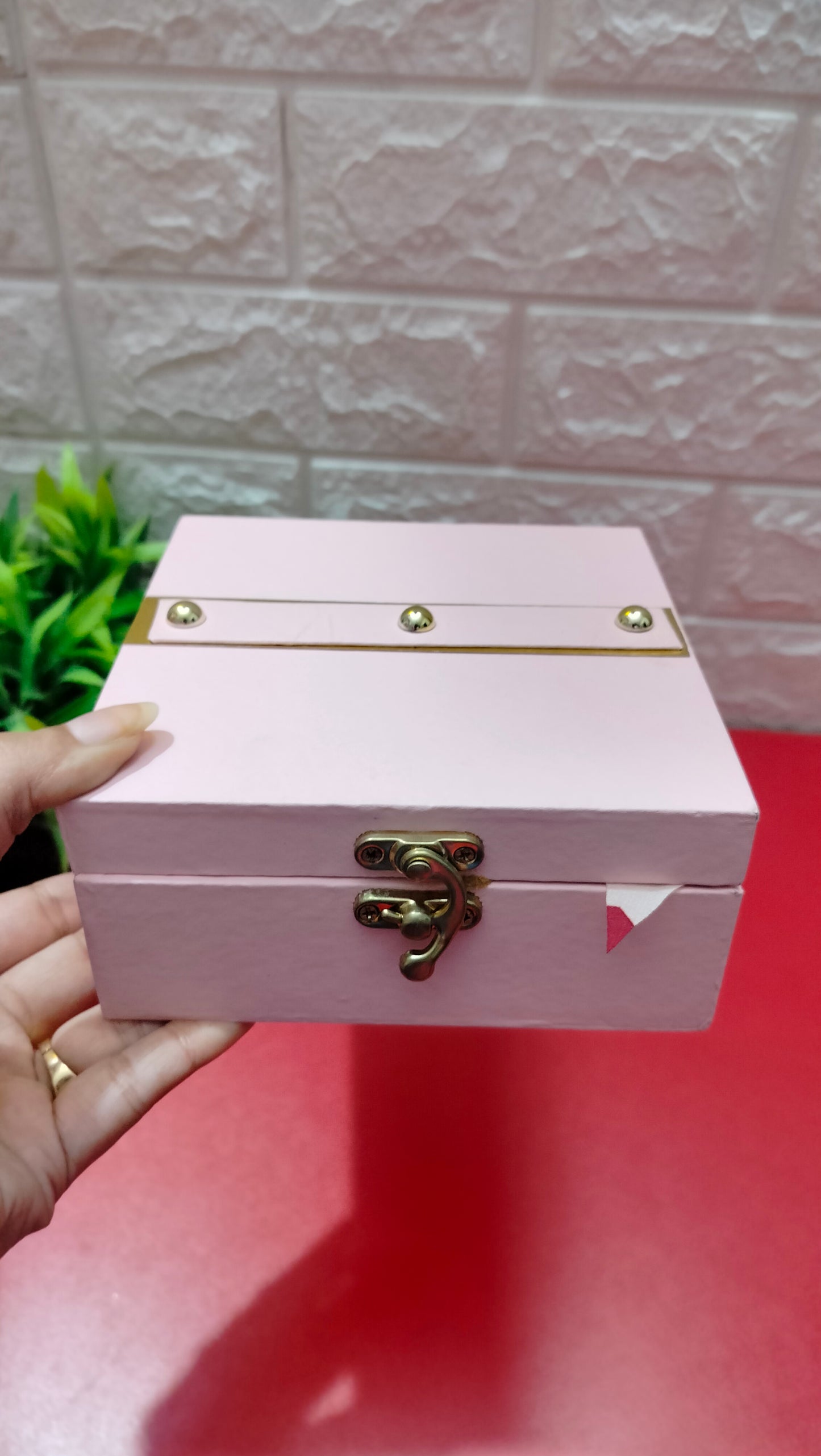 Leather trunk box- Square